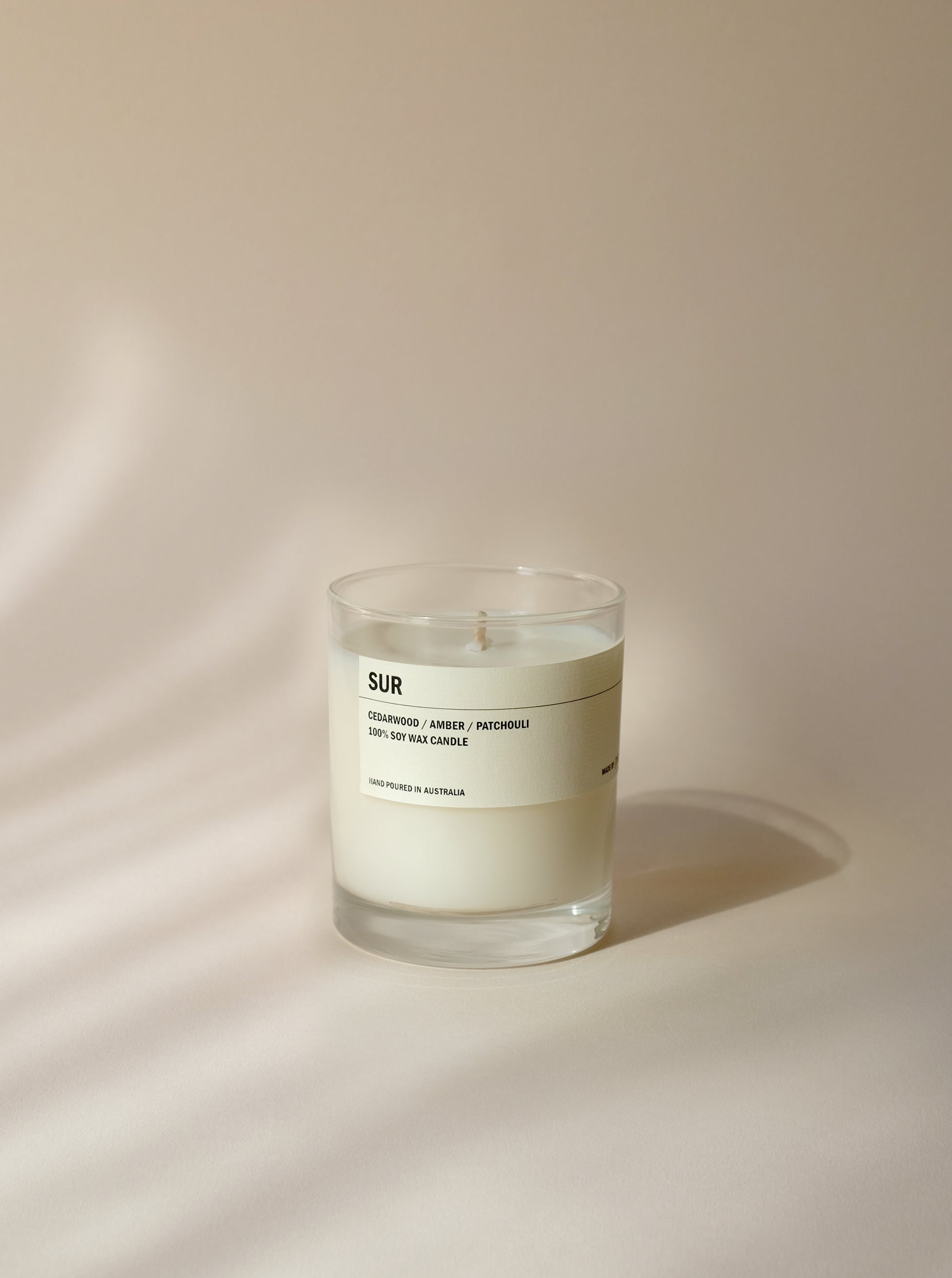 SUR: Cedarwood / Amber / Patchouli Clear Candle 300g