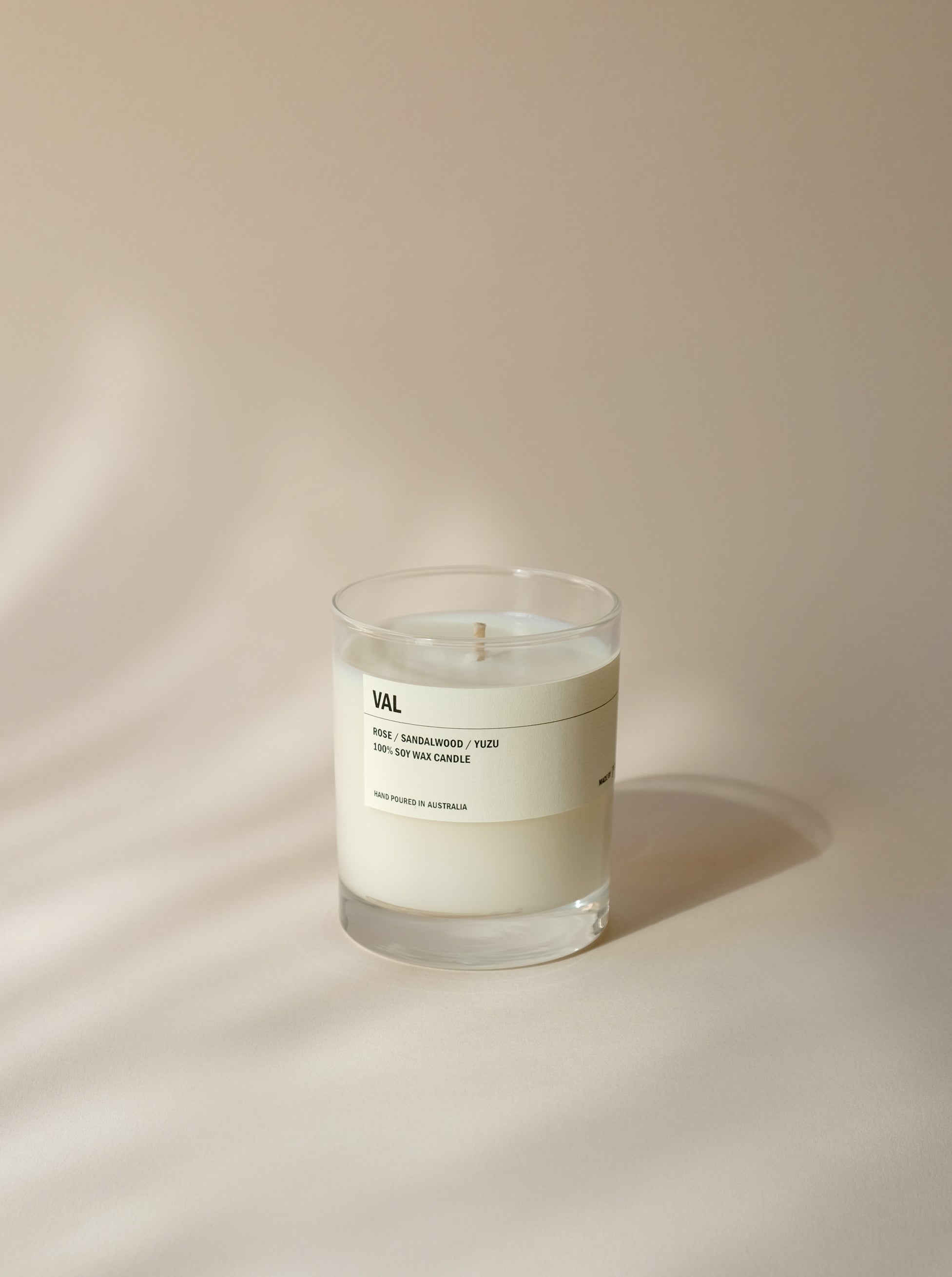 VAL: Rose / Sandalwood / Yuzu Clear Candle 300g