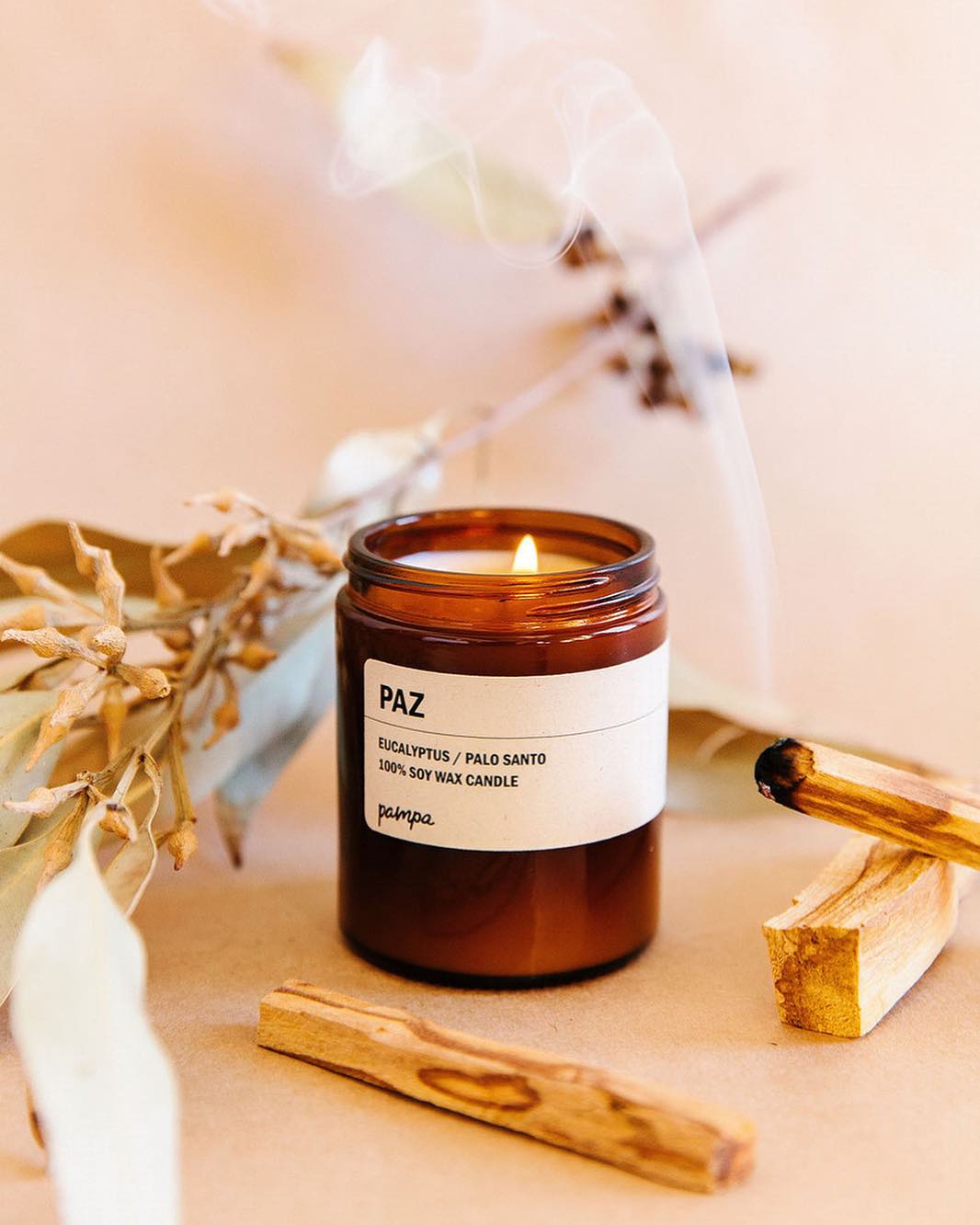 POSIE x PAMPA CANDLE - PAZ: PALO SANTO / EUCALYPTUS